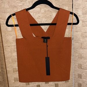 House of Harlow 1960 NWT Burnt Orange Bandage Top - S